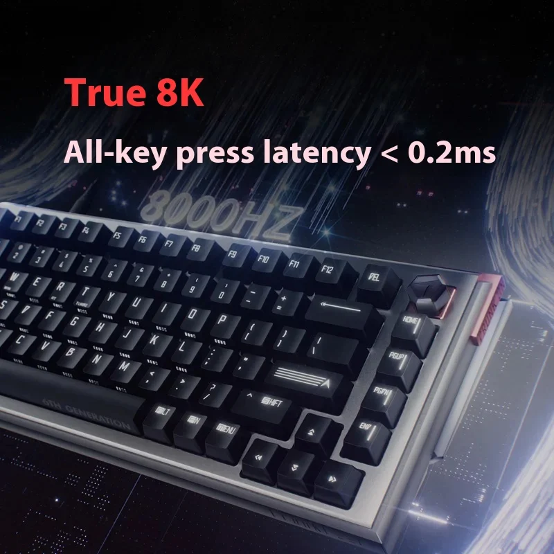 

Интеллектуальная чип-клавиатура Drunk Deer A75 Ultra Second-Gen с регулируемой плавающей прокладкой, магнитная ось для компьютера