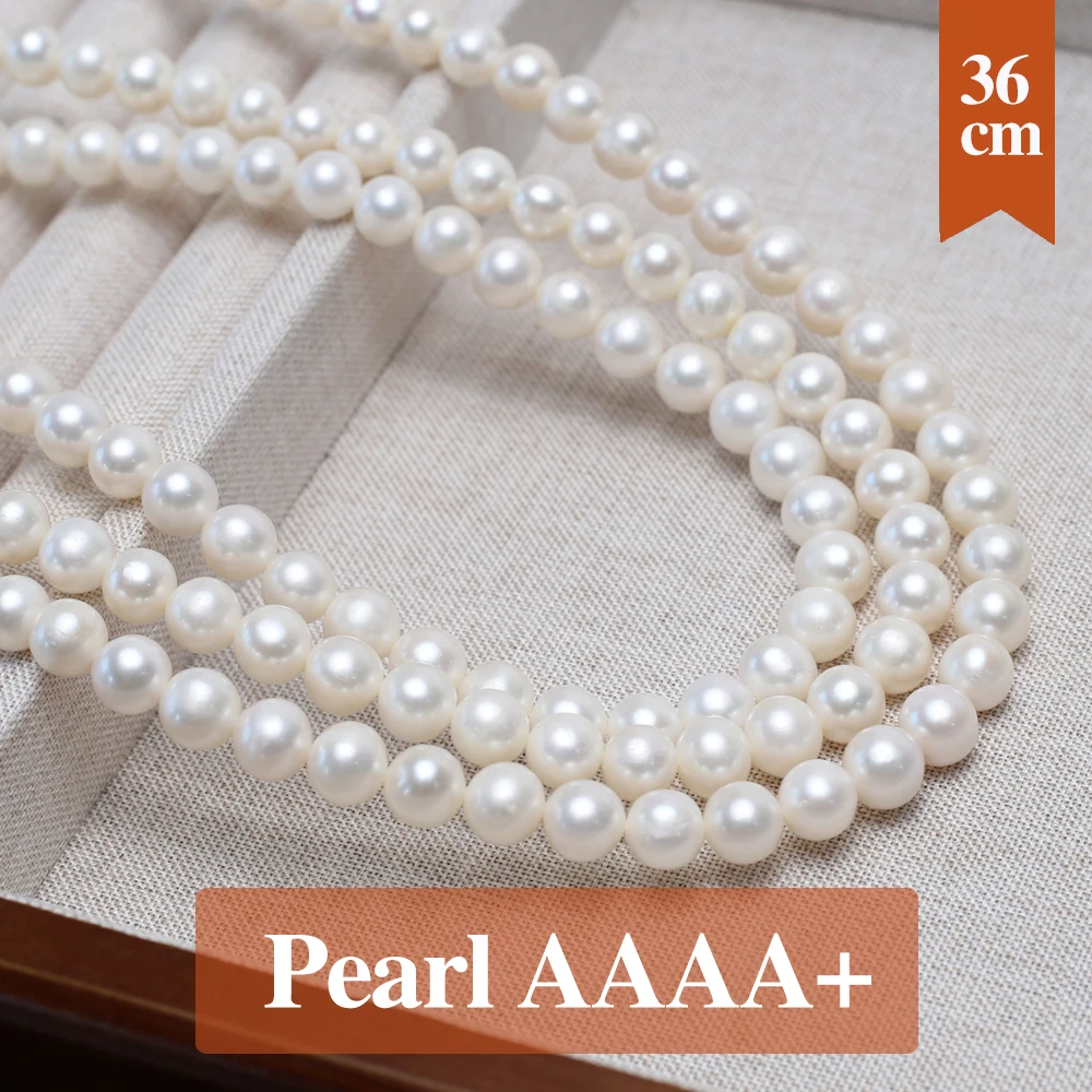 

Gloss AAA Natural Freshwater Pearl Beads Round 100% Pearl Loose Spacer Beaded for Making DIY Jewerly Necklace Bracelet 8-9mm