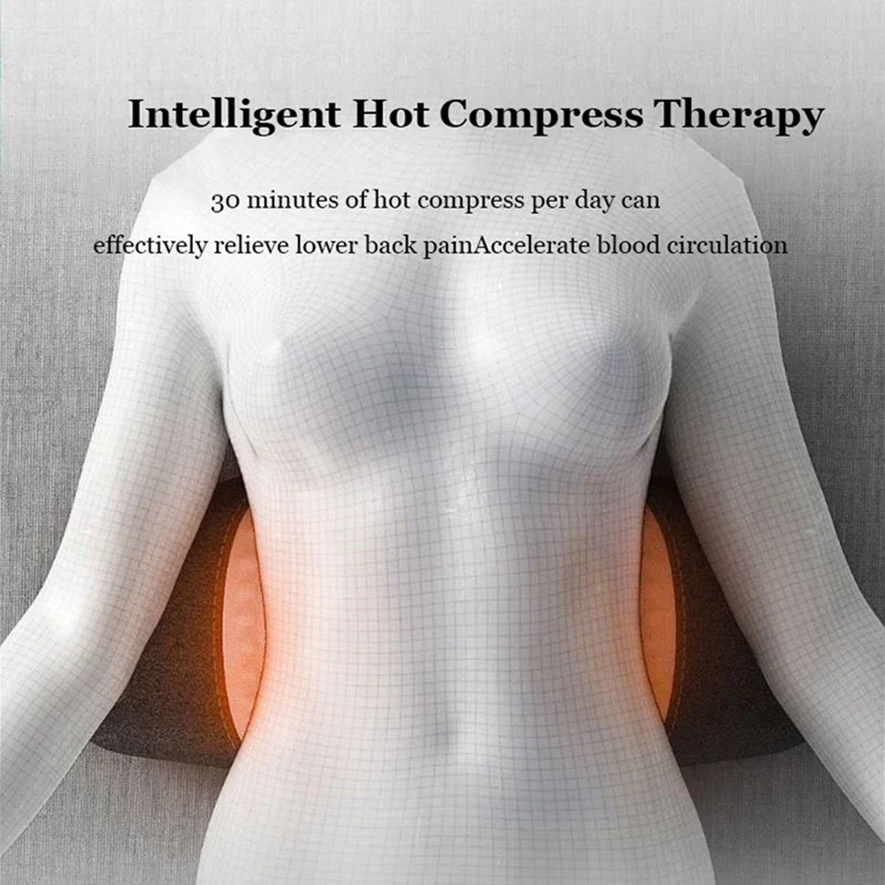 Multi-functional 3-in-1 Back Massager with Relief Bed Sleeping Shiatsu Deep Tissue Portable Shoulder Lower Back Pain Relief