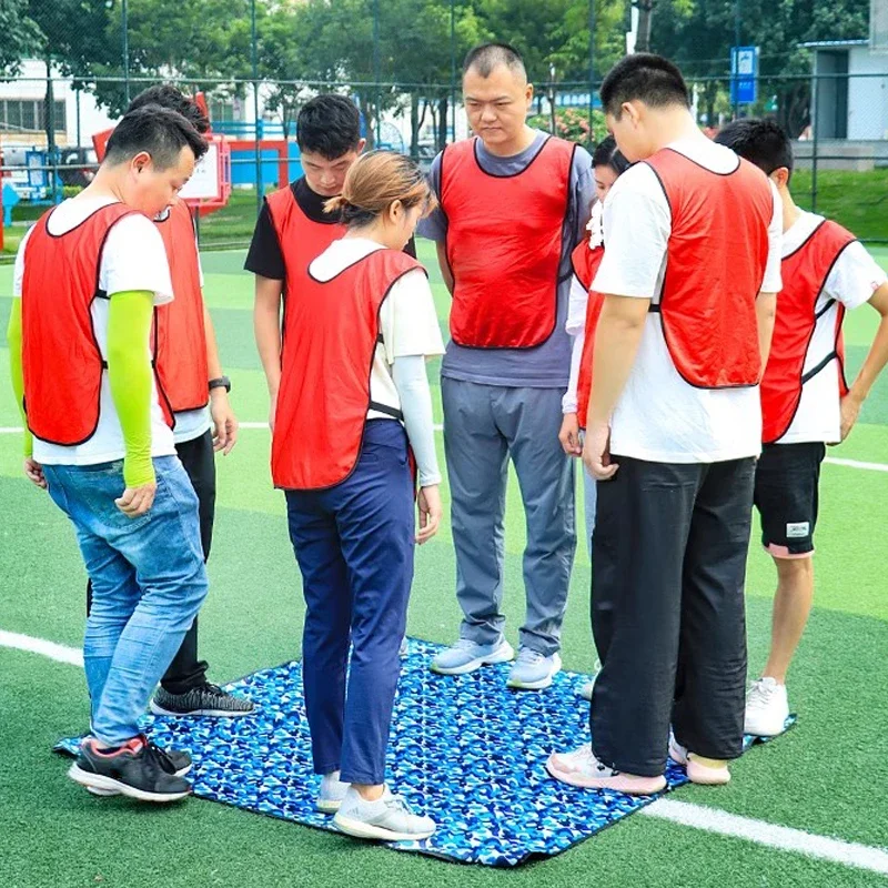 Adult Children Turn The Leaf Outdoor Games Camouflage Cloth 1M/1.5M Props Team Building Interaction Expand Training Fun Sports