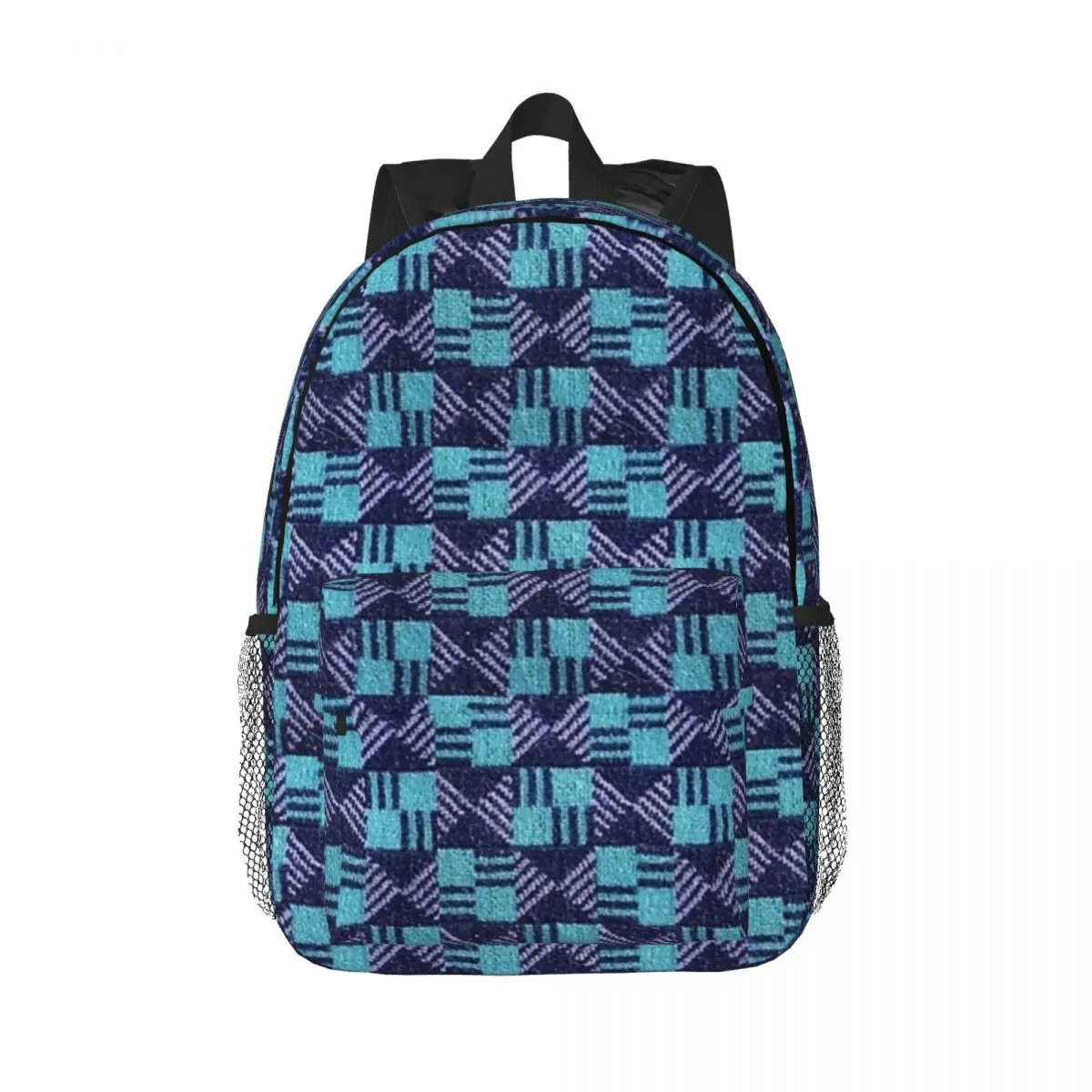 Waterloo And City Line - London Underground Seat Cover Moquette Backpacks Bookbag School Bags Laptop Rucksack Shoulder Bag