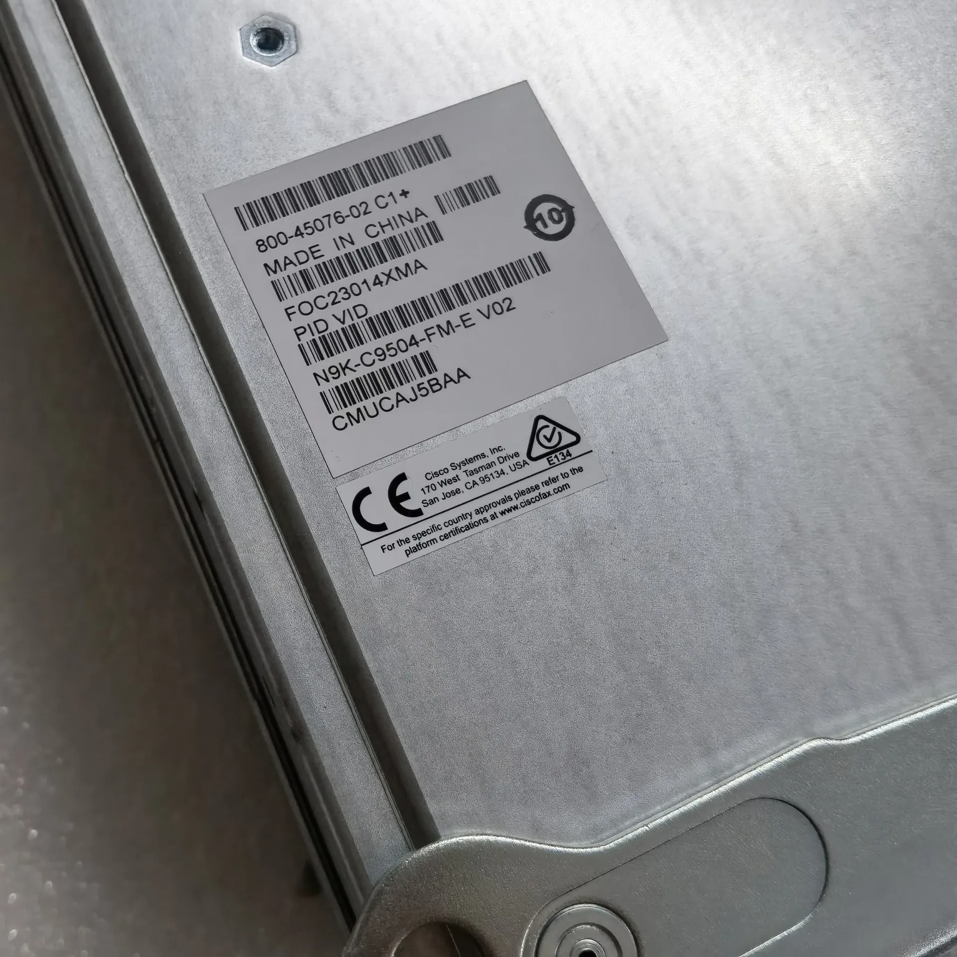 N9K-C9504-FM-E C9504 Routing Switch Matrix Module N9K-C9504-FM-E