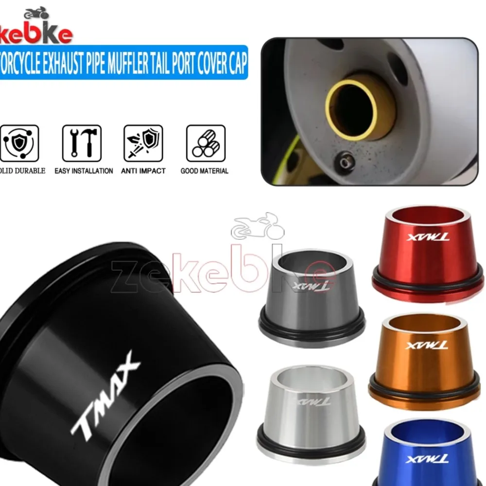 

TMAX 530 / 560 Exhaust Muffler End Tip Cover For YAMAHA TMAX530 2012–2017 TMAX560 2017–2023 2024 Durable Anti-Rust Matte Black