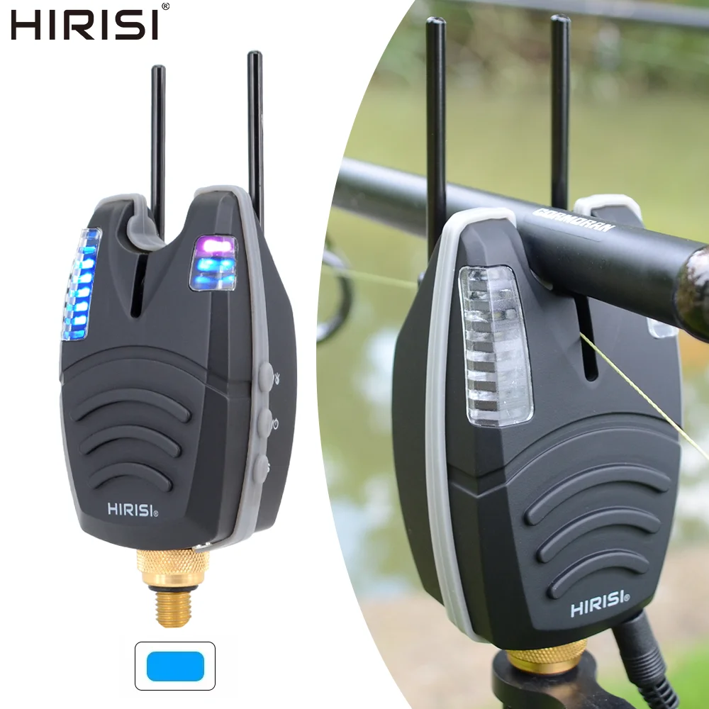 

Hirisi B1139 Waterproof Carp Fishing Bite Alarm with Snag Bar And Rolling LED Band Fish Bite Indicator Fishing Accessories
