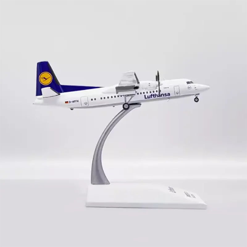 JC Wings Diecast 1:200 Scale Lufthansa Fokker 50 D-AFFH Aircraft Simulation Alloy Finished Souvenir Hobby Collection Toy Gift ﻿