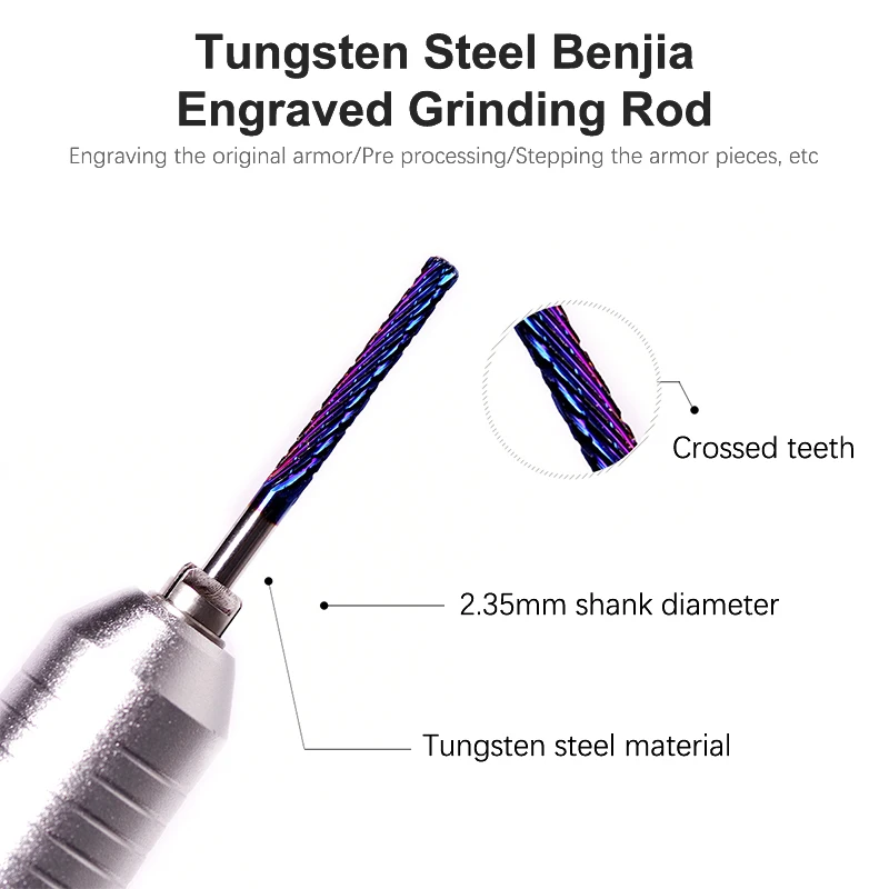 Nail Drill Bit Milling Cutter Tungsten Carbide Nail Drill Bit For Electric Nail Drill Manicure Machine Pedicure Nail File Access