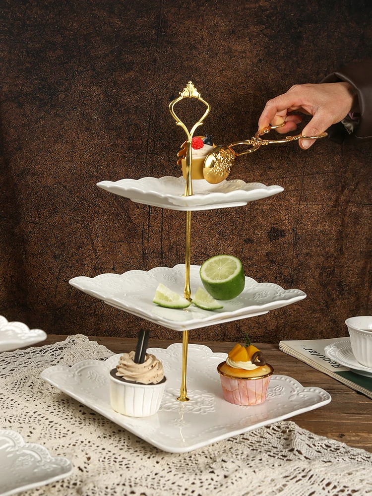 

Cerc Dert Table Display Stand Birthday Wedding Cold Meal Tea Par Fruit Tray Tee Layers Cake Holder Ornament