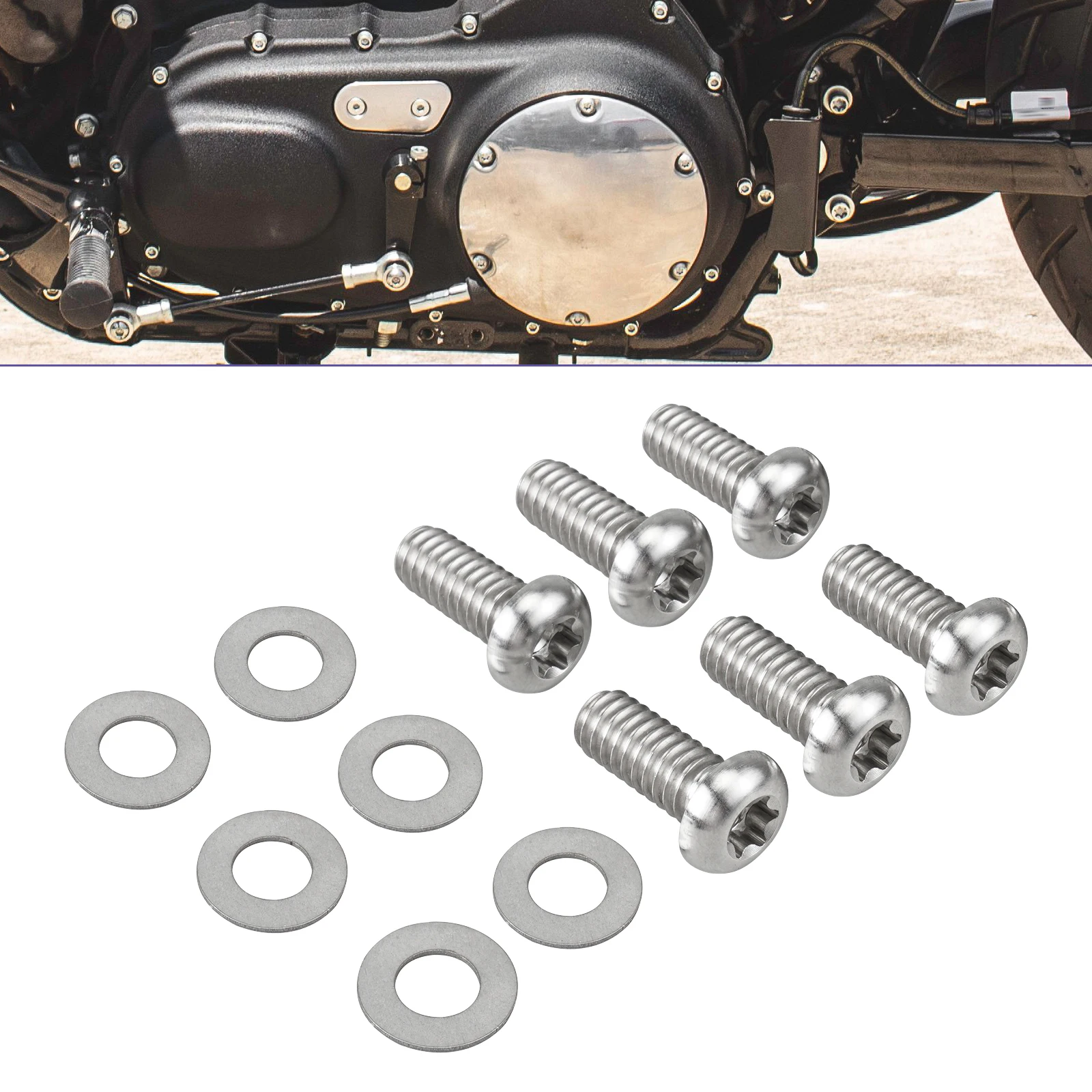 

Derby Cover Bolts Screws for Harley for Harley Sportster 883 1200 2003-2019 48 72 Iron Nightster Roadster Custom Low Super Low