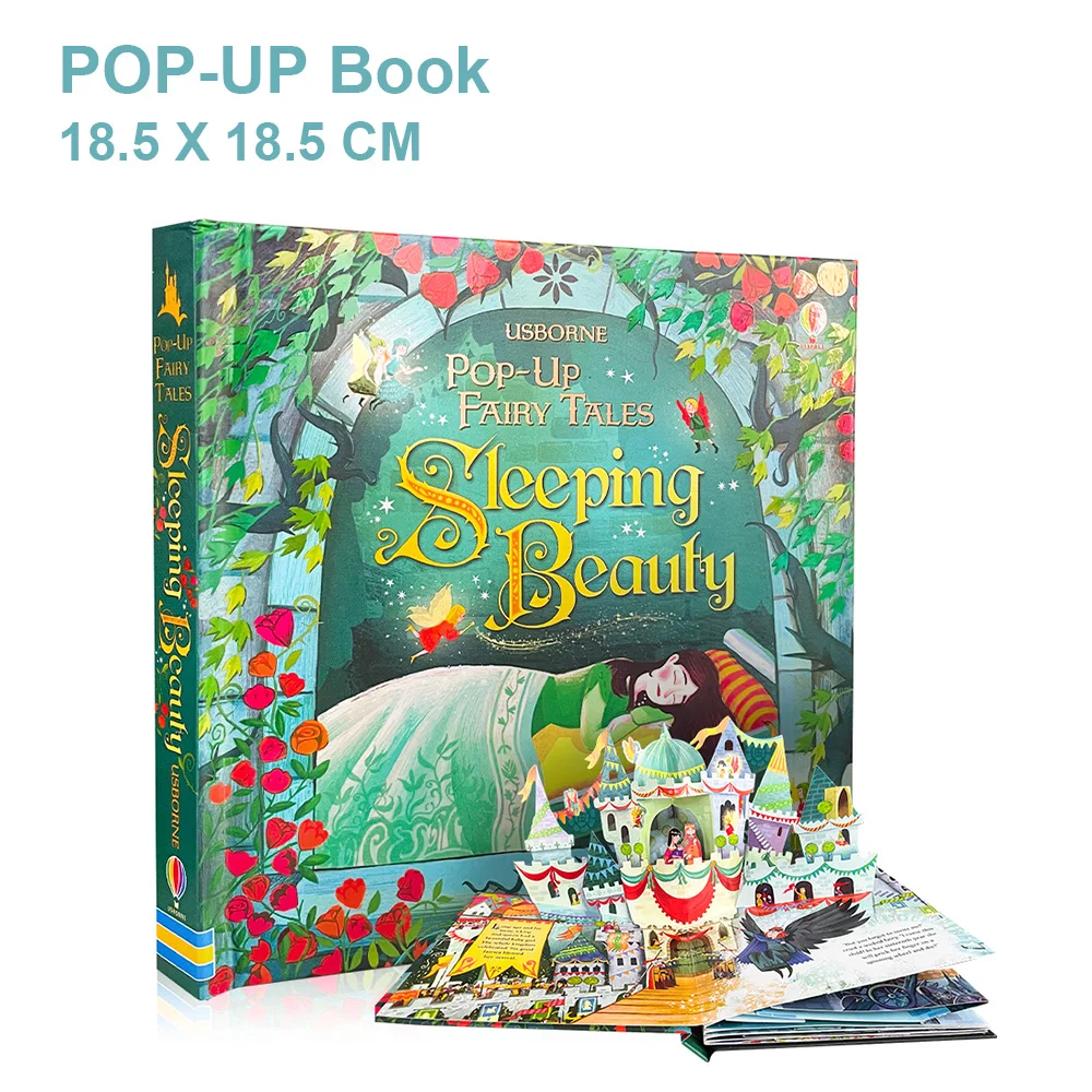 Sleeping Beauty Usborne Books Engish Pop Up 3D Flap Picture Boardbook Montessori Learing Toy Children Christmas Gift Kid Reading