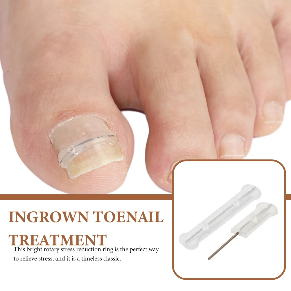 

10pcs Titanium Alloy Silicone Toenail Corrector Reusable Ingrown Nail Treatment Tool For Home Use Foot Care Device