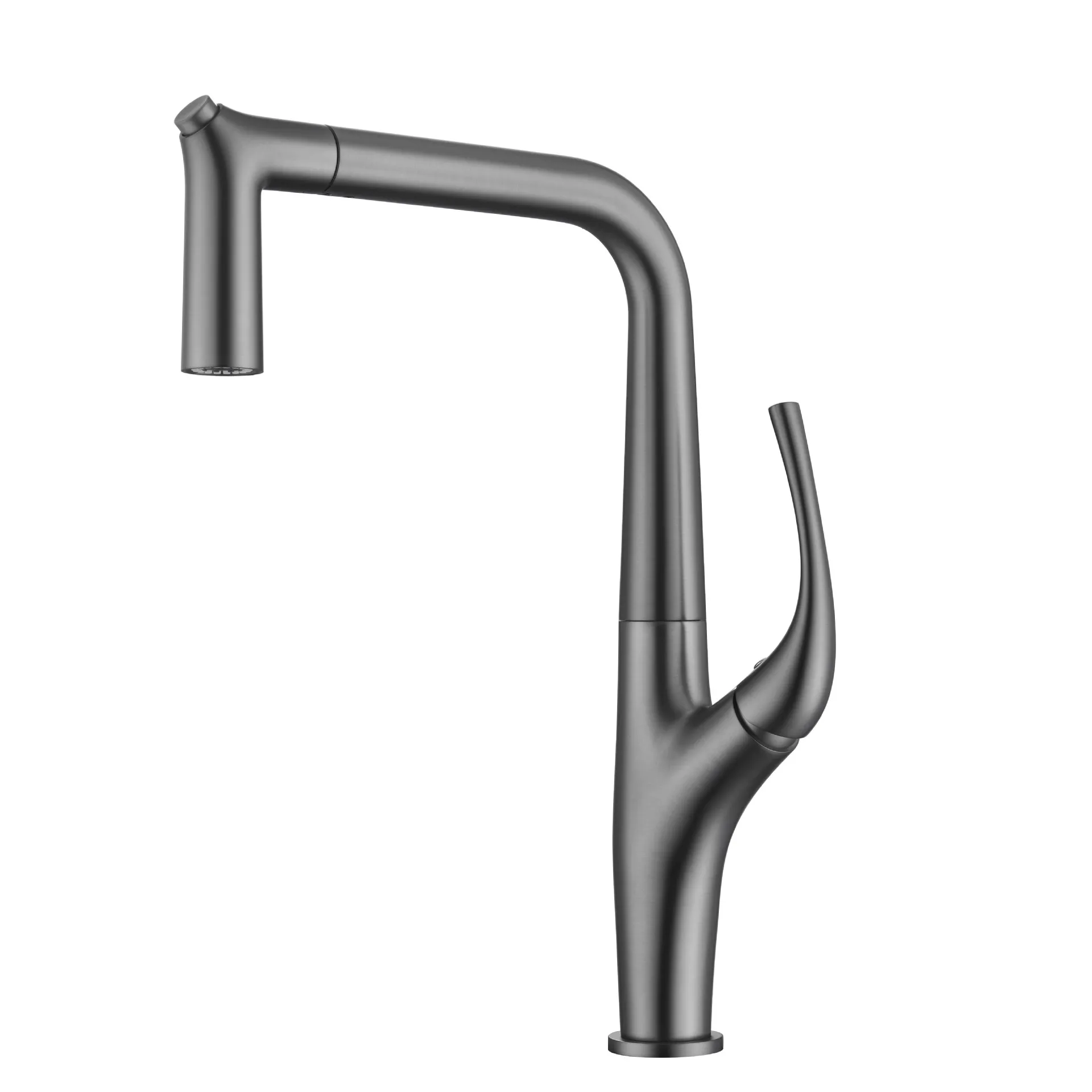 

All-copper household kitchen pull-out hot and cold faucets, sink splash-proof faucets