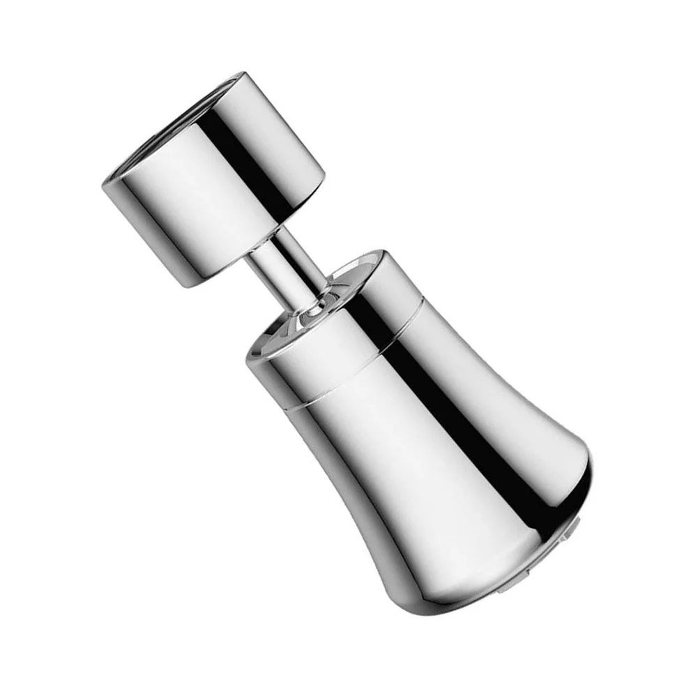 Stainless Steel 360 Rotating Faucet Aerator Dual Flow Spray Head For Kitchen Sink Cleaning Chrome Home Plumbing Accessory
