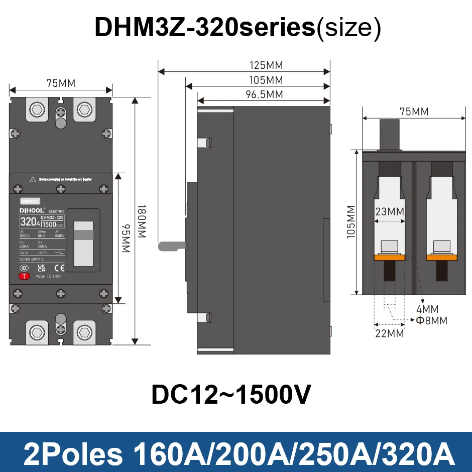 DC MCCB Molded Case Circuit Br - Ac Surge Protector avis et prix