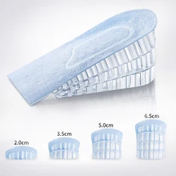 1 Pair Invisible Height Increase Insoles for Women Men Half Insole 3-Layer Air Up Lifts Elevator Shoes Pad Heel Lifting Inserts