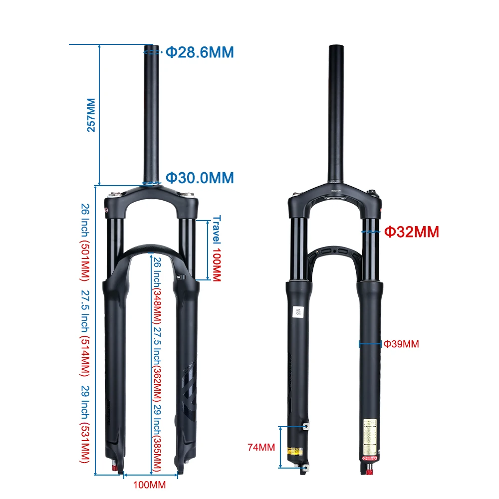 SR SUNTOUR FORK EPIXON Bicycle Fork 26/27.5/29er Mountain MTB Bike Fork Suspension air damping Front Fork RAIDON BOOST Epicon