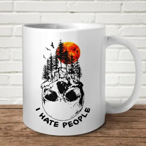 

I Hate People Mug Skill Funny Offensive Adult Life Gift Present Birthday Work FU