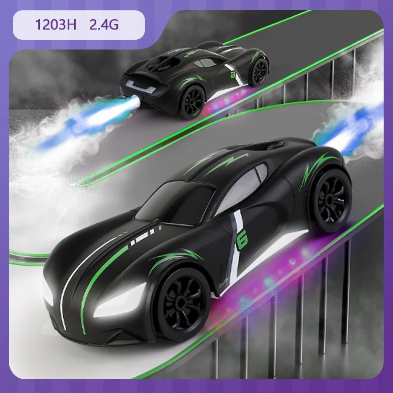 

1203h 2.4g Rc Car Gesture Induction Double Spray Stunt Concept Cars Lighting Music Sci-Fi Remote Control Car Children'S Toys