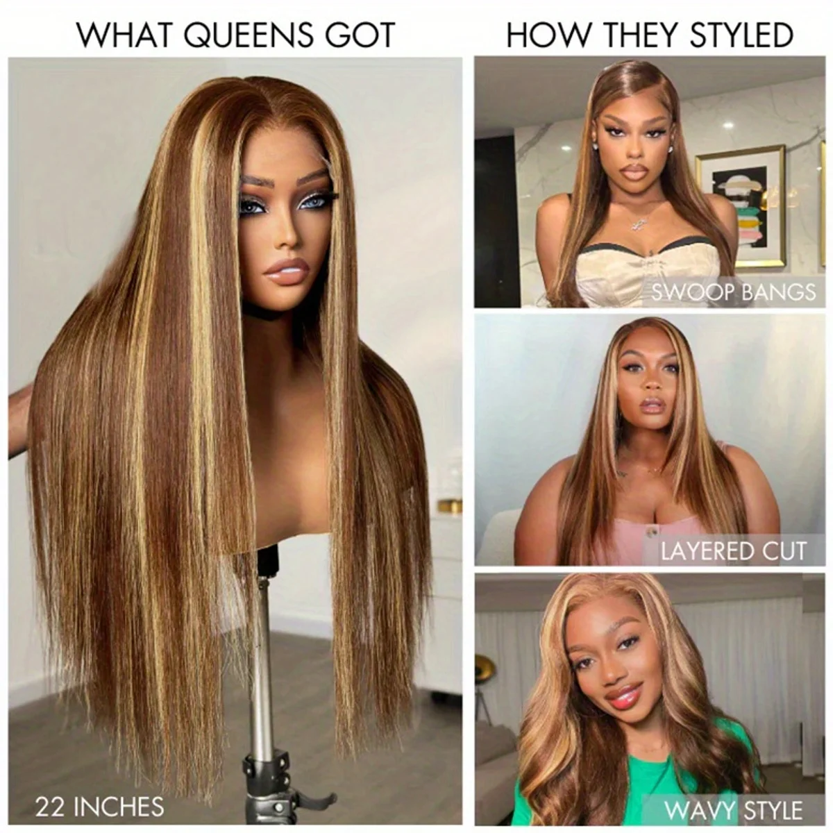 4/27 하이라이트 가발 인모 허니 블론드 풀 13x4 - Glueless Wear And Go Human Hair Wig 리뷰 및 가격