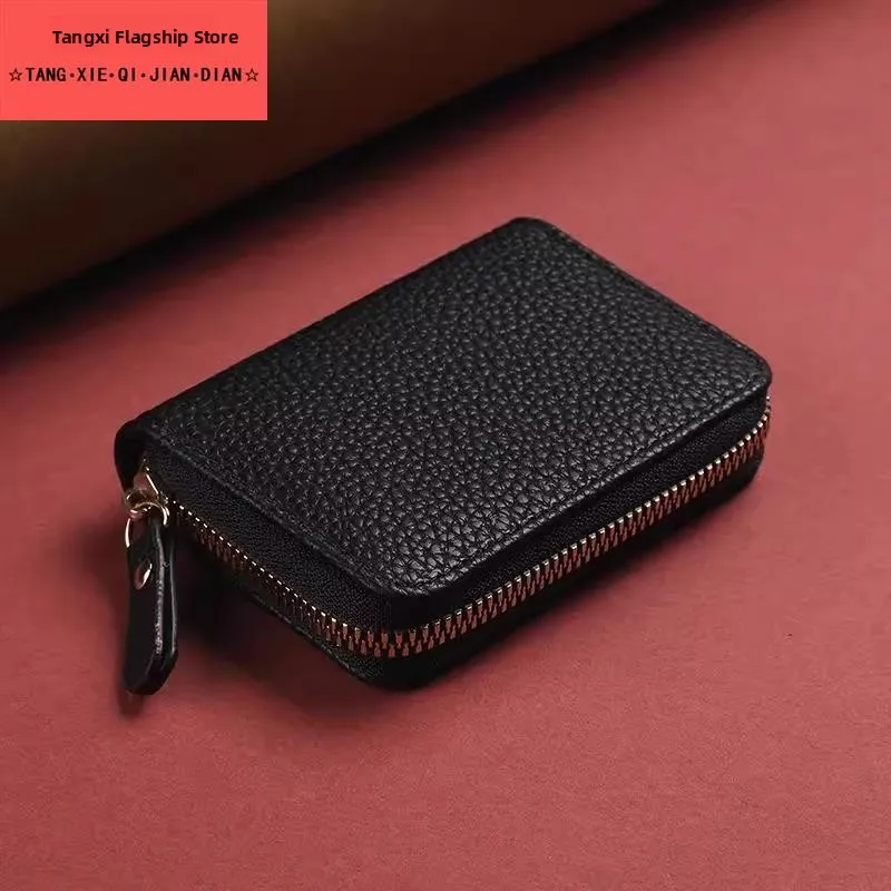 

Вместительный кожаный картхолдер для мужчин и женщин, новинка 2025 года, с защитой от краж, для кредитных карт, деловой, из полиэстера