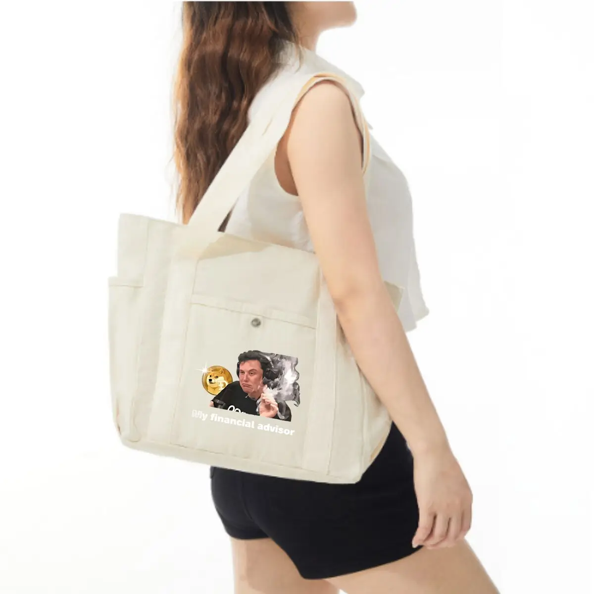 Financial Advisor Meme Autumn and Winter New Fashion Commuter Tote Bag