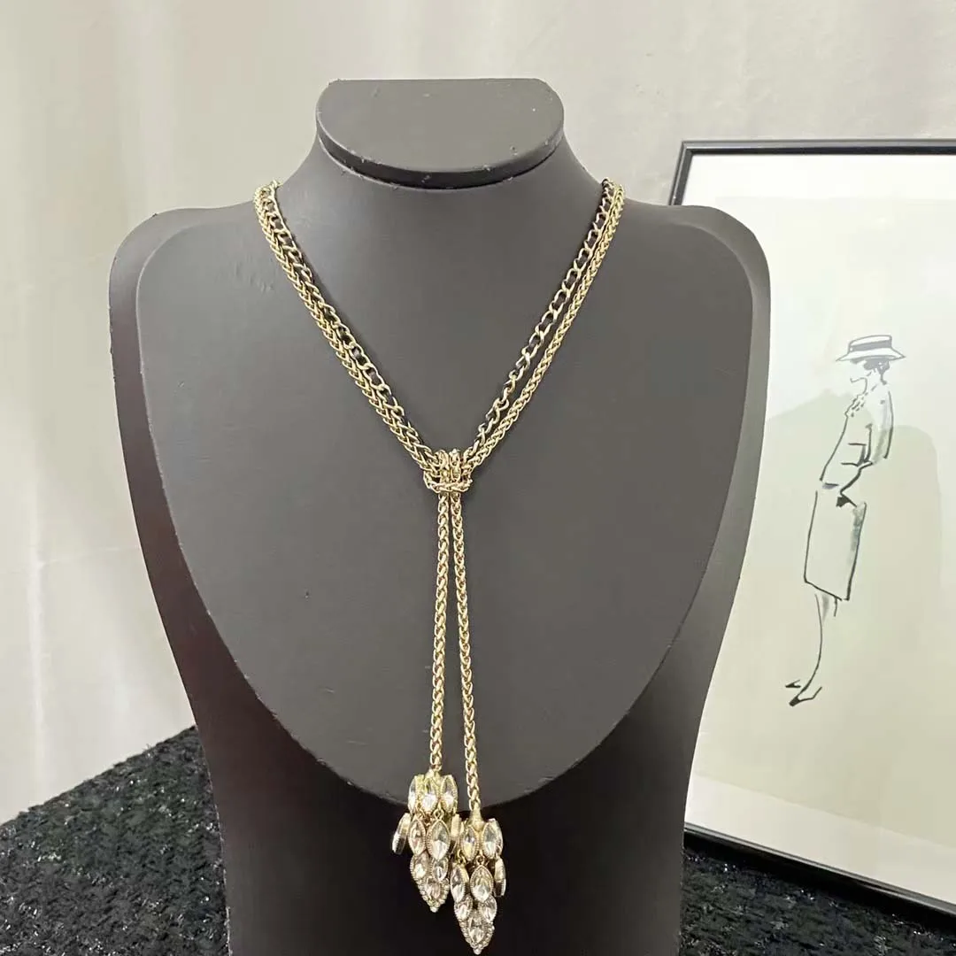 

Transparent fashion trend new, wheat crystal necklace