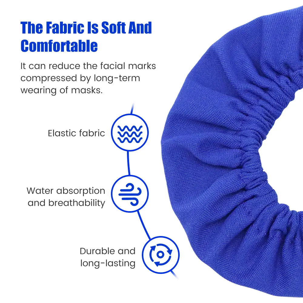 For CPAP Mask Liners Reusable Fabric Comfort Soft Cushion Covers Reduce Air Leaks Skin Irritation Nasal Mask Pad Ventilator