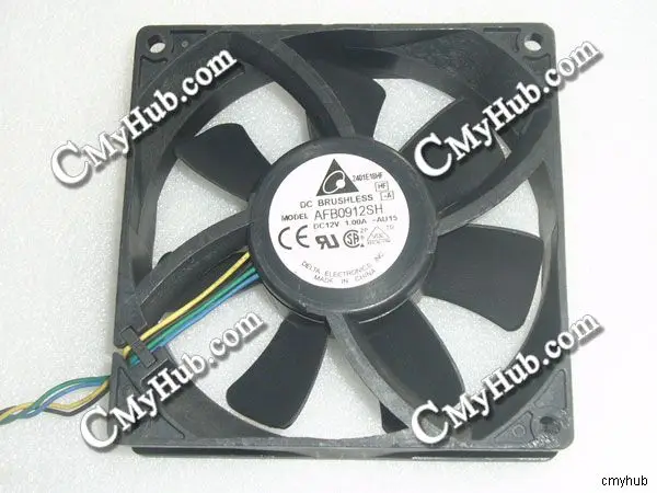 For DELTA AFB0912SH AU15 DC12V 1.00A 9225 9.2CM 92mm 92x92x25mm 4Pin 4Wire Cooling Fan AFB0912SH AU15