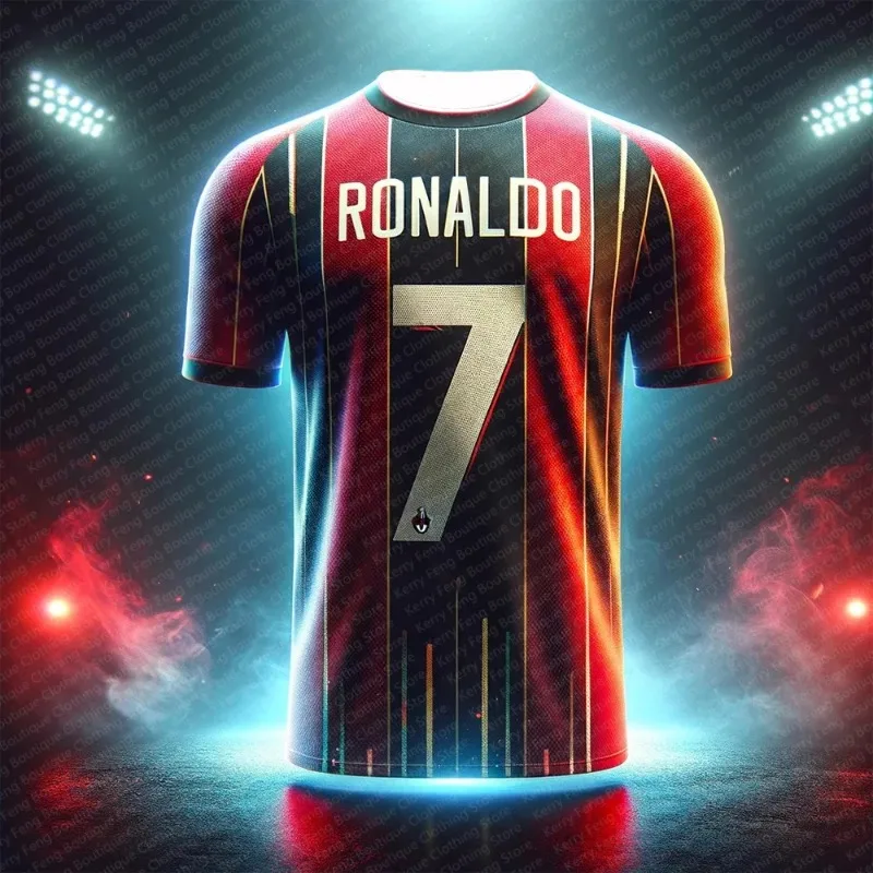 Portugal Ronaldo No.7 Printed Men's Sports Shirt Summer Outdoor Football Shirt T-shirt Daily Game Training Jersey