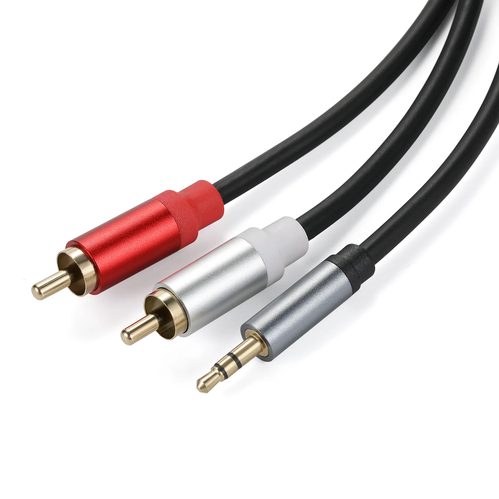 RCA To 3.5mm Stereo Audio Cable 3.5mm Male To 2RCA Male Aux Cord for Smartphone Tablet Speaker Home Theater HDTV Etc