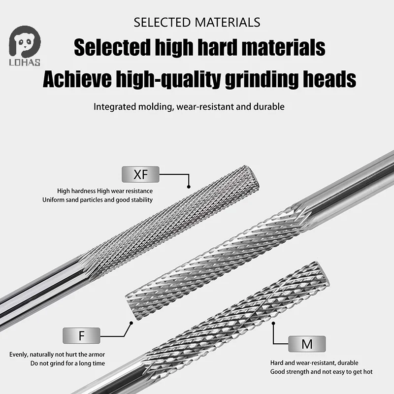 1pc aço de tungstênio profissional prego broca arquivos gel polonês remover rebarbas para máquina elétrica cutícula ferramenta limpa