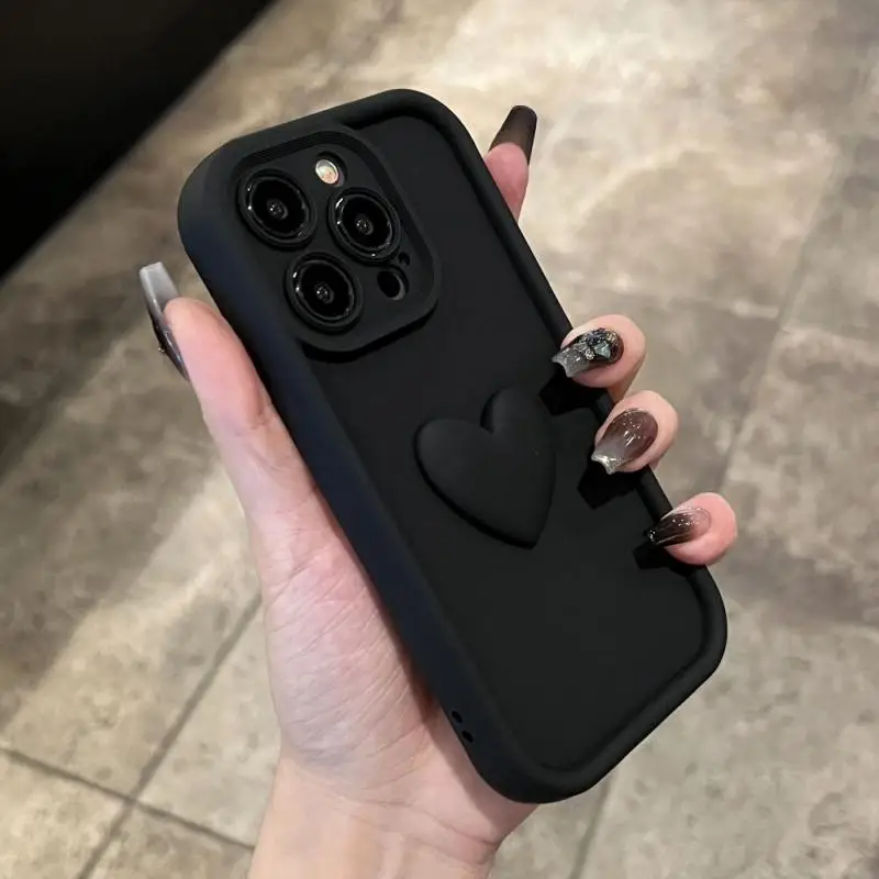 جراب هاتف فاخر ثلاثي الأبعاد للقلب ، أوبو ، رينو 6 ، 7 ، 4G ، 4Z ، 2 ، 3 ، 5 ، 5G ، 4F ، 5F ، F9 ، F11 ، A1K ، R11S ، r17 ، R15 ، F19 ، برو ، فاين ، X3 ، X5 ، A74 ، A94