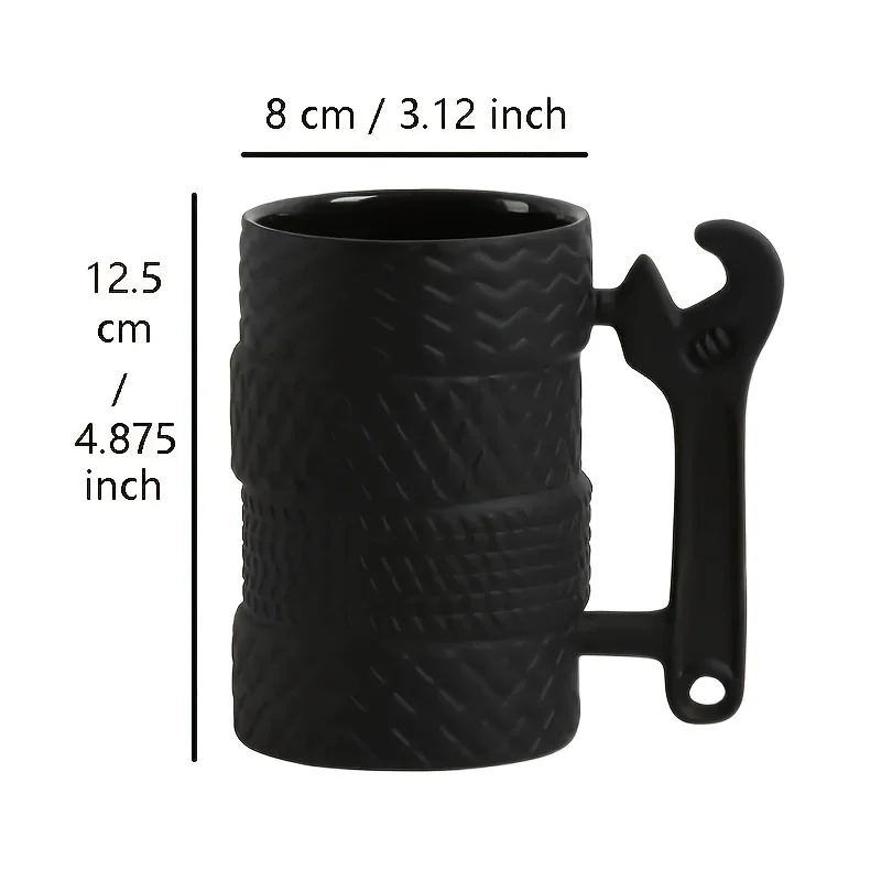 كوب بتصميم إطارات مبتكر ذو سعة كبيرة من السيراميك للبيع بالجملة عبر الحدود #5