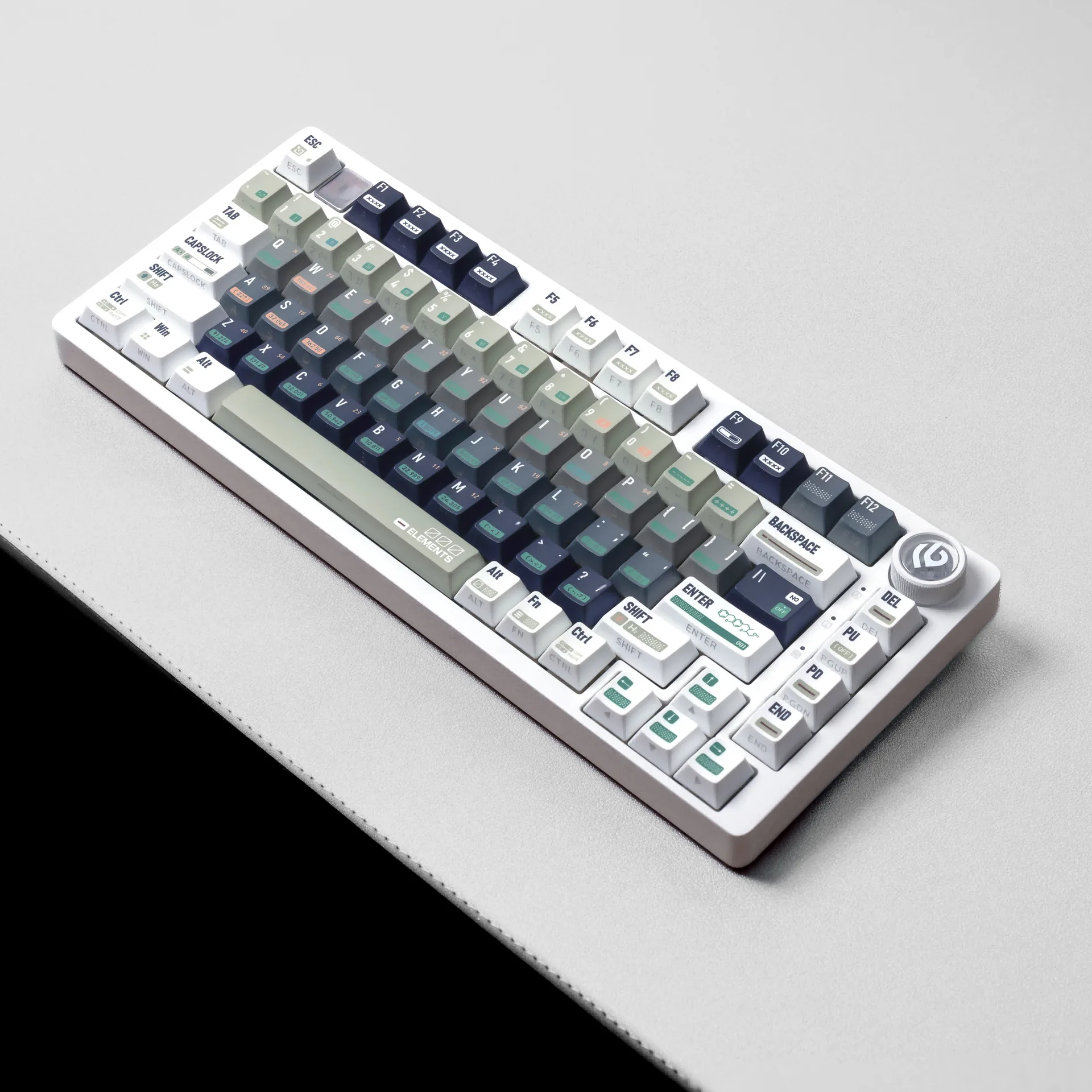 

130 Keys Creative PBT Keycap Cherry Profile Dye-Sub Double Print PC Side Light Gamer Key Caps for Gaming Mechanical Keyboard