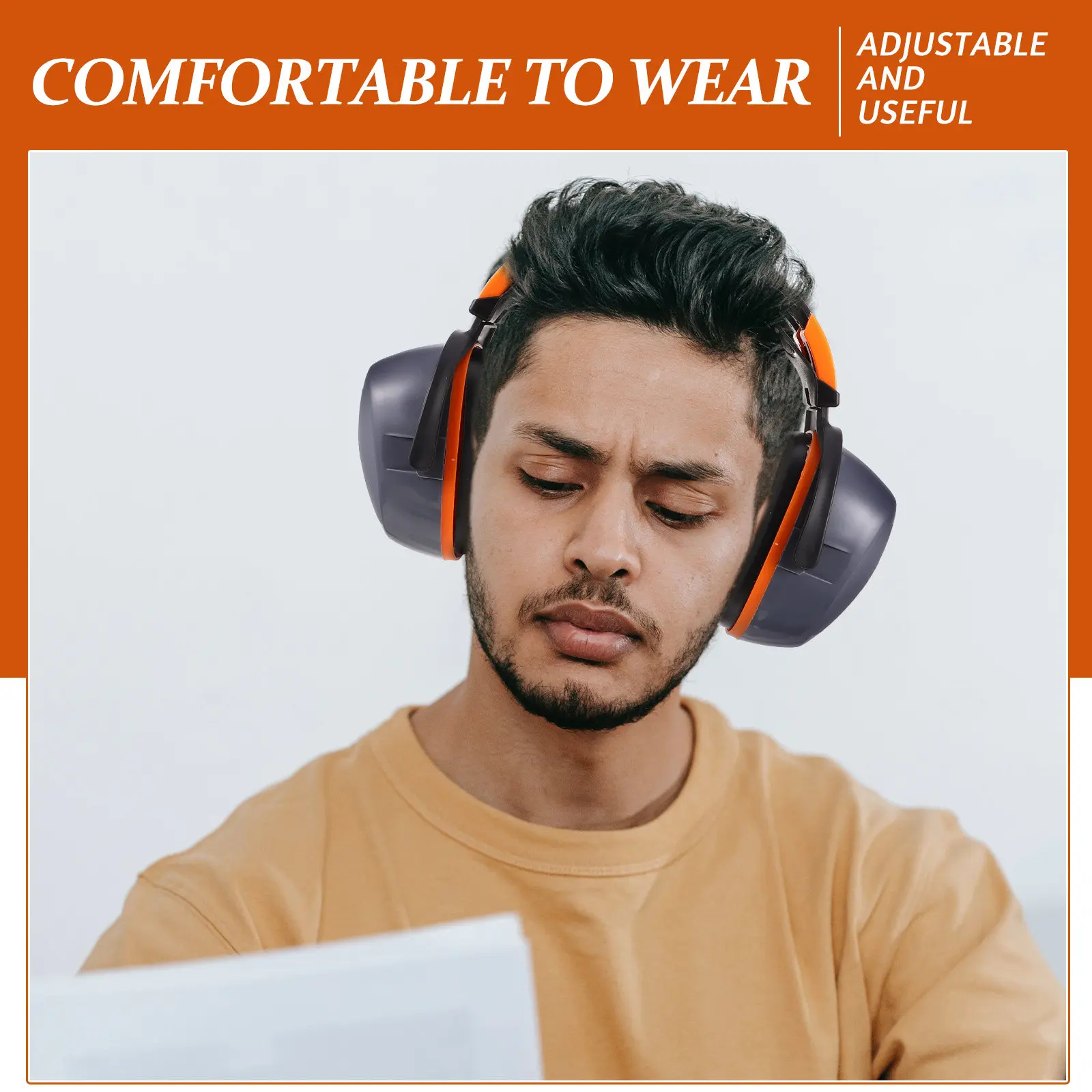 

Noise Reduction Earmuff Ear Protector Adjustable Hearing Protection for Workshop Shooting Studying Ear Protection Headphones