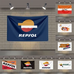 3x5 Ft Repsols Racing Oil  Flag Polyester Printed Flags for Room Garage Decor