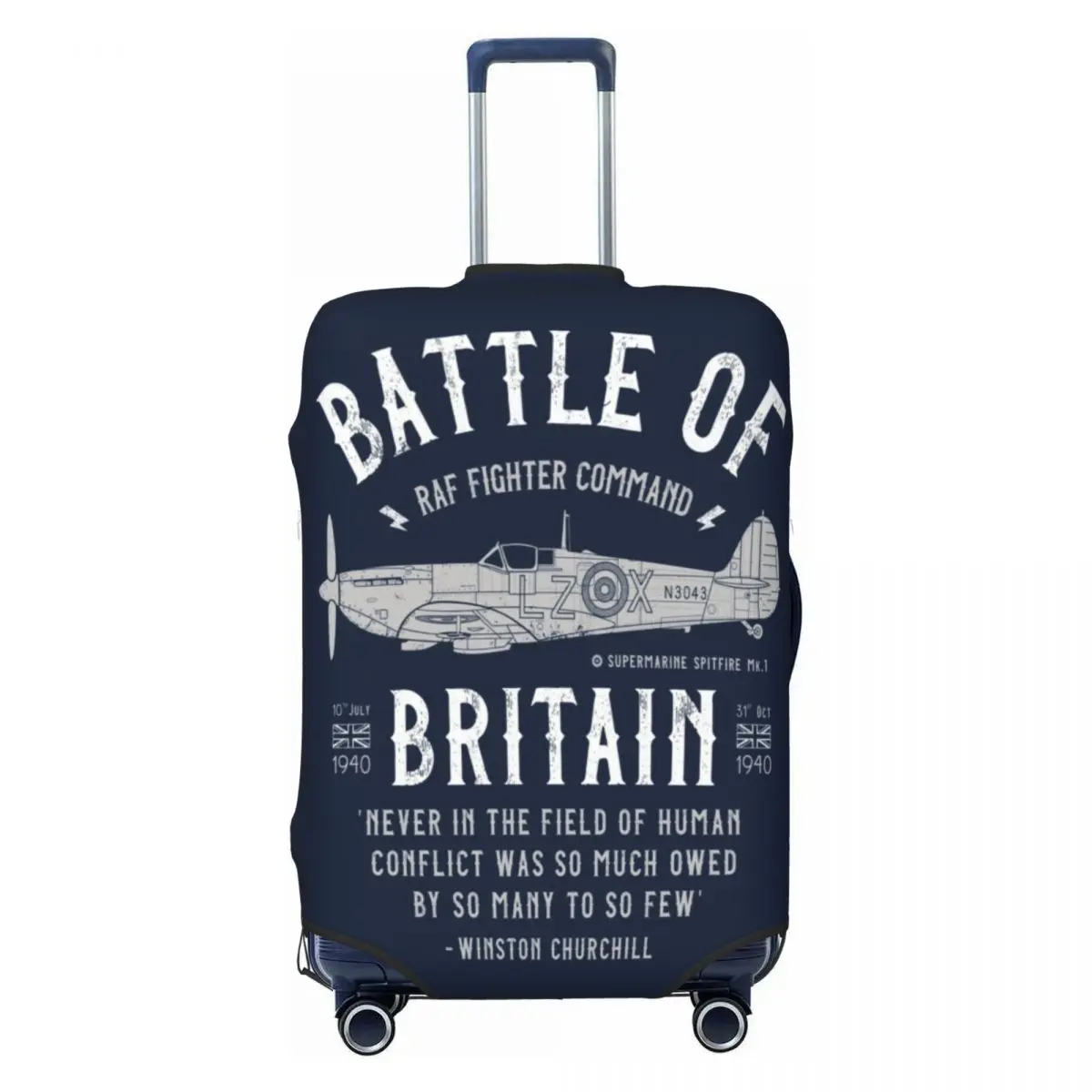 

Чехол для багажа Battle Of Britain, эластичный Supermarine Spitfire Fighter Pilot, дорожный чемодан, защитные чехлы, подходят для 18-32 дюймов