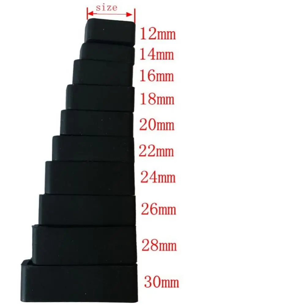 Silicone Watch Buckle Lock 12mm-22mm/24mm/26mm/28mm/30mm Replacement Clasp Wrist Watch Strap Band Loop Ring