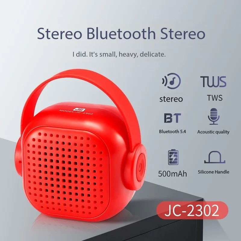 Speaker Bluetooth Mini, pengeras suara Mini Subwoofer lucu kualitas tinggi dengan Volume besar dapat diisi ulang portabel, peralatan Audio luar ruangan