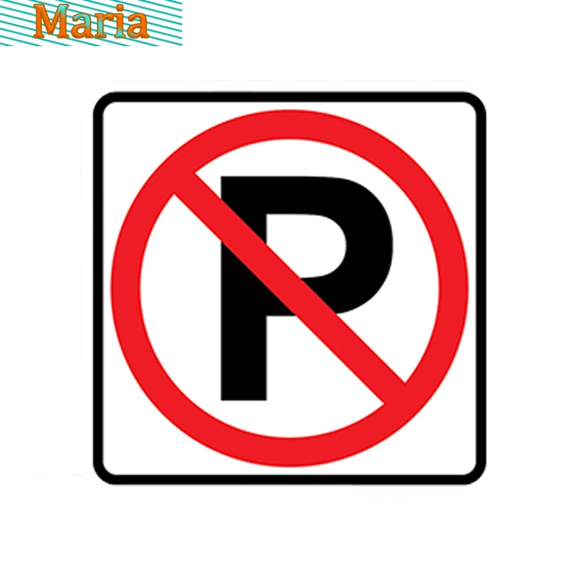 NO PARKING Stickers Warning Violation Towing Car Sign Car Sticker Waterproof Vinyl Decal