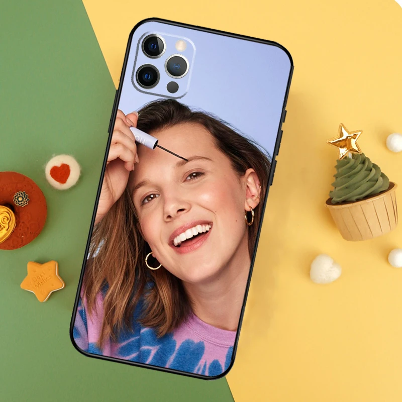 جراب هاتف Millie Bobby Brown Funda ، iPhone 11 ، 12 ، 13 ، 14 ، 16 ، 15 Pro Max ، Mini ، XS ، X ، XR ، SE2 ، 7 ، 8 ، 14 ، 16 ، 15 زائد #5