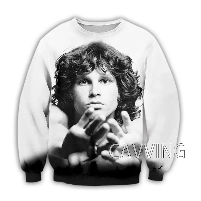 

CAVVING 3D Printed Jim Morrison Crewneck Sweatshirts Harajuku Styles Tops Long Sleeve Sweatshirts for Men/women C02