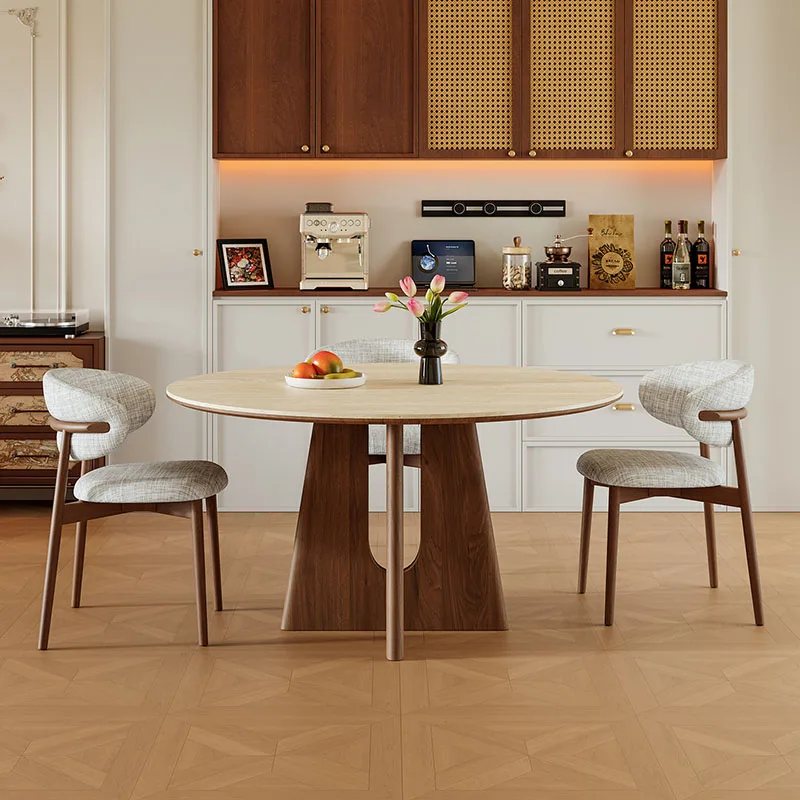 Round Designer Dining Table Lounge Corner Reception Kitchen Round Restaurant Dining Table Modern Nordic Muebles Home Furniture