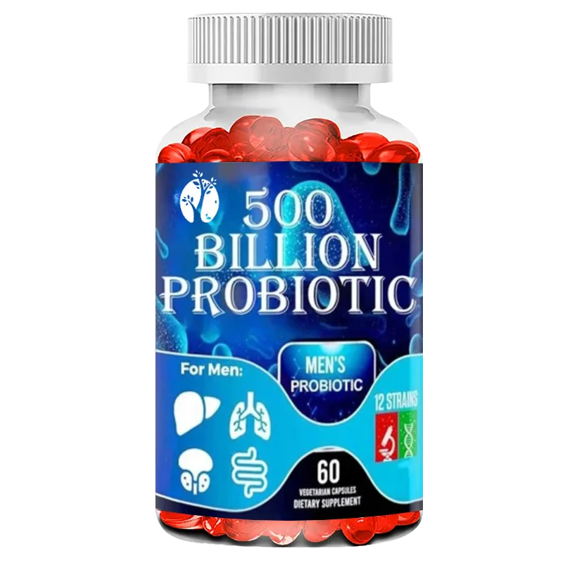 

Men's Probiotics, 500 Billion Colony Units and Organic Prebiotic Fibers, Used for Digestion, Intestinal Health, Immune Health