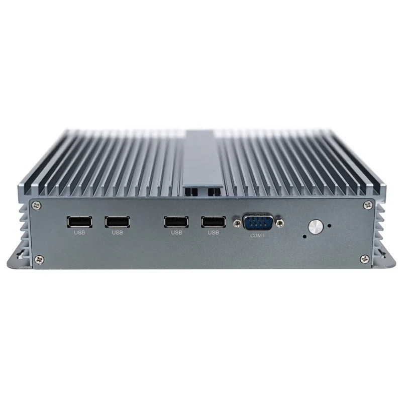 Caixa industrial fanless do PC, computador encaixado, apoio de Linux, Rs232, trilho do ruído, Windows 10, 11, 2 x com, 2 x lan, 4G