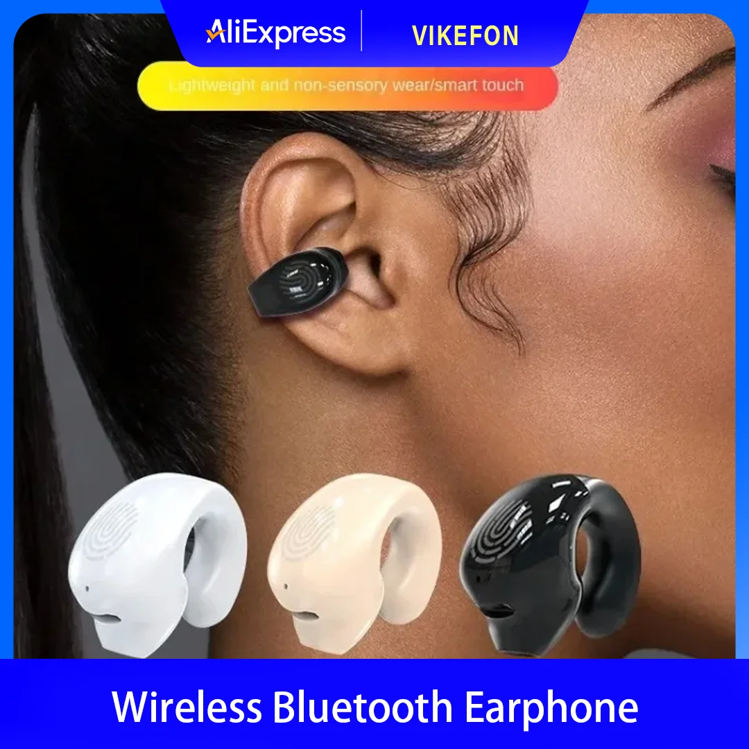 Wireless Headphones Bluetooth 5.3 Earphones With Mic Single in-Ear Sports Waterproof TWS Earbuds Bluetooth Handsfree Headset