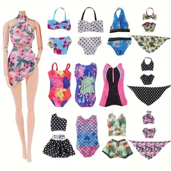 6PCS/LOT Fashion Doll Clothes Swimsuit Bikini Summer Beach Wear For 11.5Inch Dolls, Doll Accessories Swim Wear Swim Pool Outfit