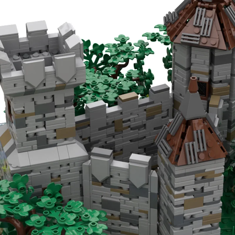 8248 pièces forteresse médiévale modèle Moc briques de construction château île modulaire bricolage ensembles bloc d'assemblage jouets cadeaux de noël pour les enfants