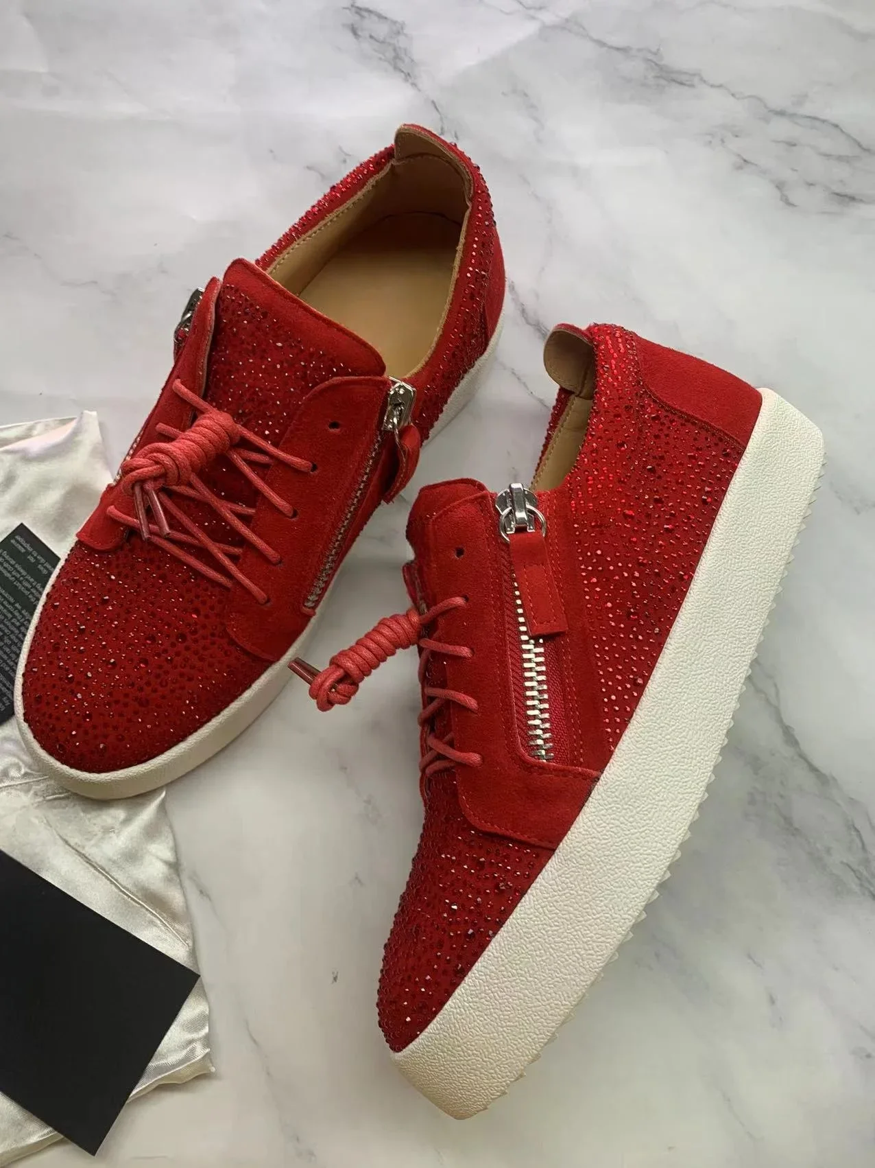 

New Fashion Casual Sneakers for Men Brand Designer Women Tennis shoes Luxury Real Leather GZ Loafers Sports shoes 35-48 G0004