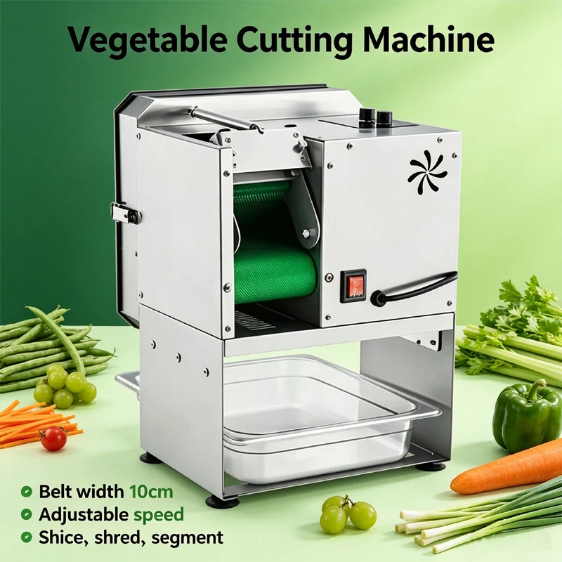 Multi Purpose Vegetable Cutter Machine Small Electric Dual Speed Scallion Chopper Quick Convenient For Catering Restaurant