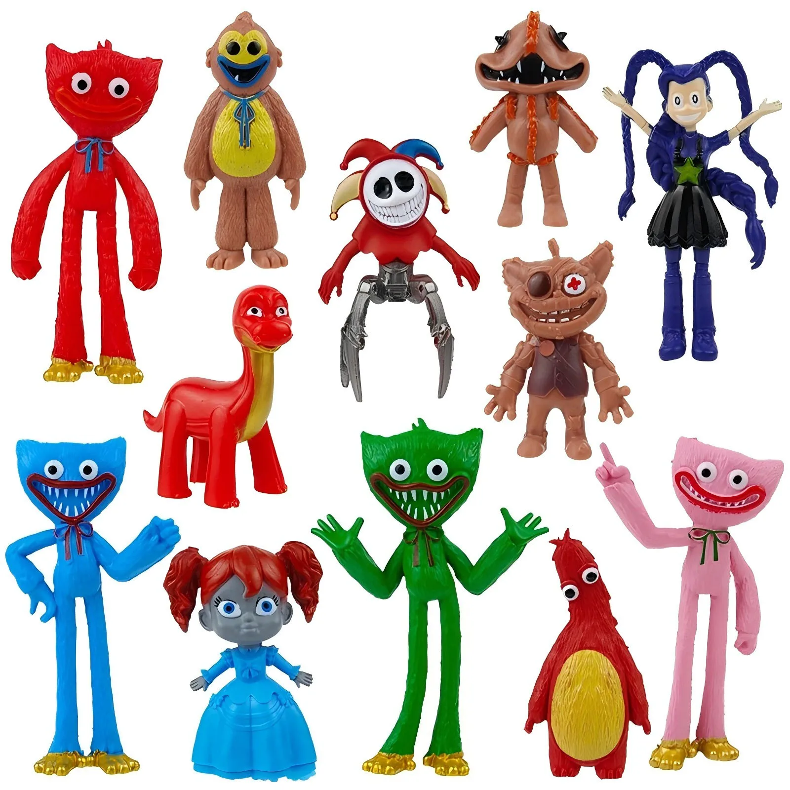 2026 Ofrecemos nuevos juegos Poppy en sets de 8 y 12 piezas; Juego completo de muñecos de personajes, regalos de cumpleaños para niños y adultos